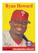 Phillies slugger Ryan Howard won the Joe Bauman Home Run Award in 2004. 